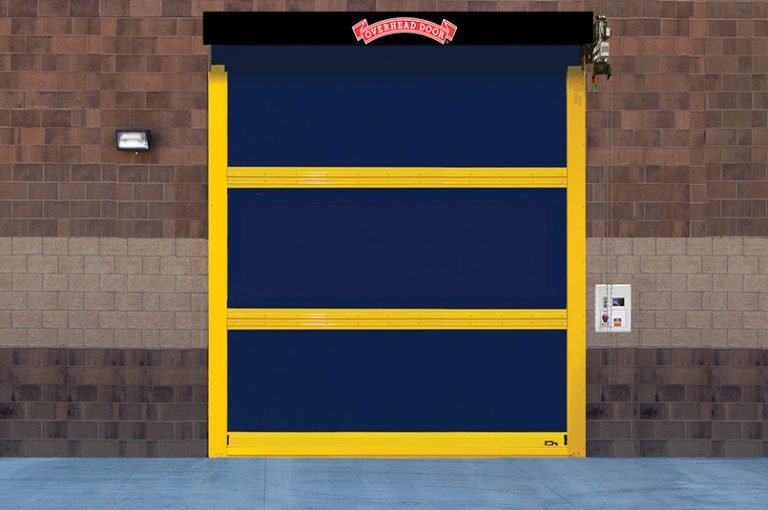 high speed fabric door