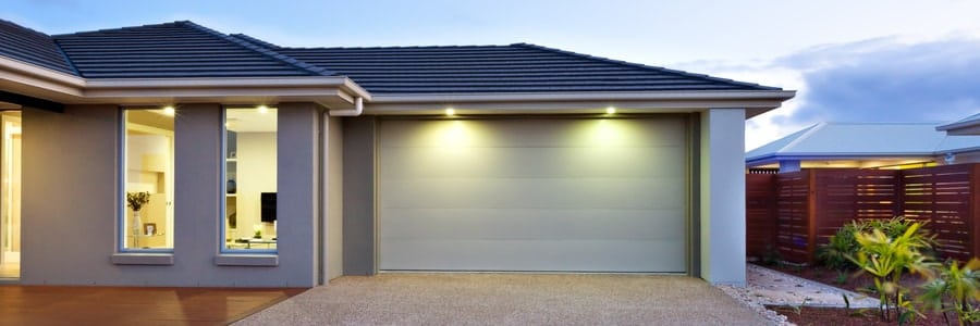 secured garage door