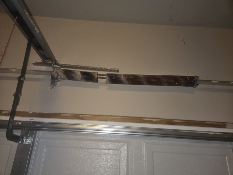 Broke Garage Door Springs 014