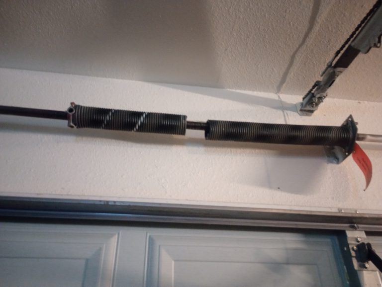 Broke Garage Door Springs 023