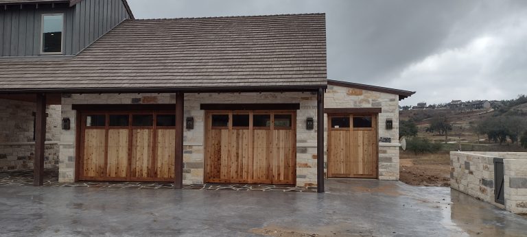 Custom Cedar Garage Doors 053