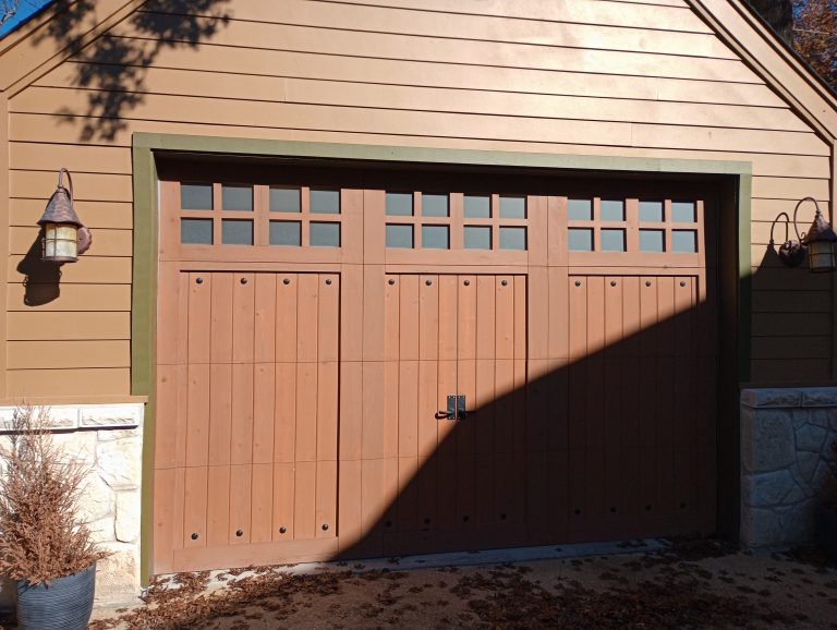 Custom Cedar Garage Doors 055